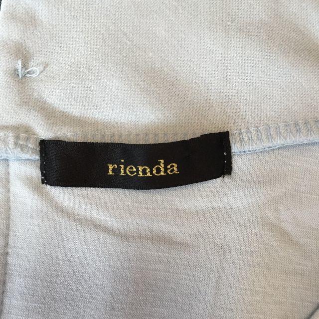 rienda(リエンダ)のrienda　半袖カットソー　リエンダ　Ｆ レディースのトップス(カットソー(半袖/袖なし))の商品写真