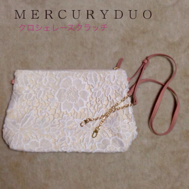 MERCURYDUO(マーキュリーデュオ)のクロシェレースクラッチ レディースのバッグ(クラッチバッグ)の商品写真