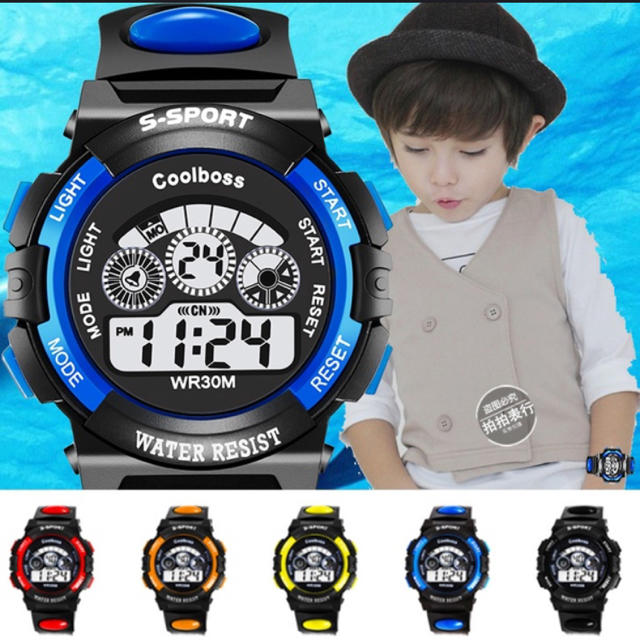 デジタル時計 青のみ メンズの時計(腕時計(デジタル))の商品写真