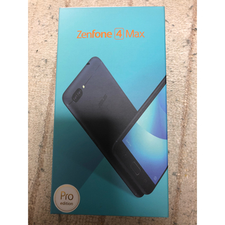エイスース(ASUS)の【未開封新品】Zenfone 4 Max Proネイビーブラック(スマートフォン本体)