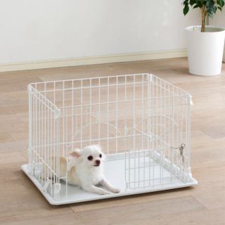 アイリスオーヤマ(アイリスオーヤマ)のアイリスオーヤマ  犬用システムサークル トレー付き(かご/ケージ)