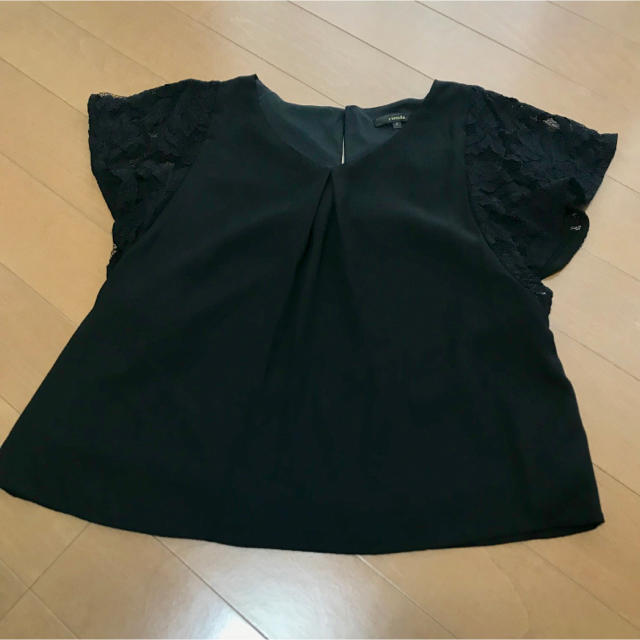 rienda(リエンダ)のrienda 美品 Lace SLV トップ レディースのトップス(カットソー(半袖/袖なし))の商品写真