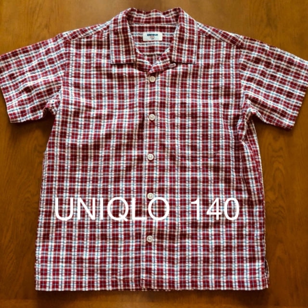 UNIQLO(ユニクロ)のユニクロ  チェックシャツ  120 キッズ/ベビー/マタニティのキッズ服男の子用(90cm~)(ブラウス)の商品写真