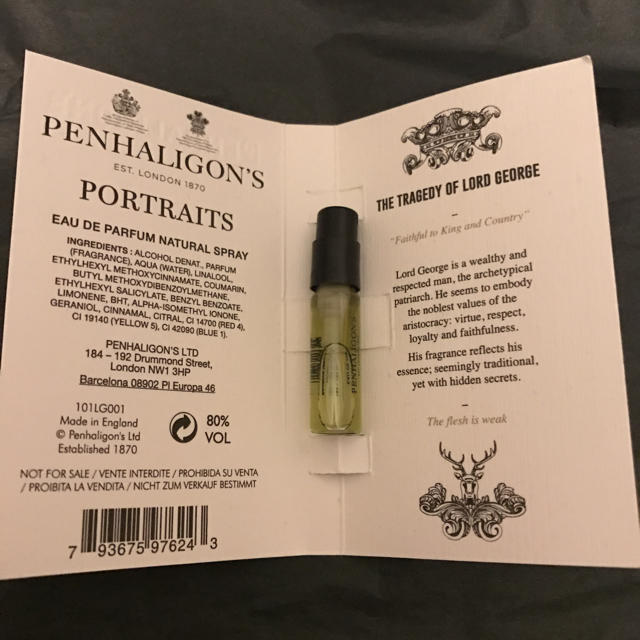 Penhaligon's(ペンハリガン)の＜ペンハリガン＞ ザ　トラジェディ　オブ　ロード　ジョージ　オードパルファム コスメ/美容の香水(ユニセックス)の商品写真