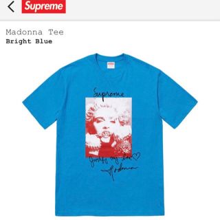 シュプリーム(Supreme)の本日限定価格【希少】Supreme 18aw マドンナ tee blue(Tシャツ/カットソー(半袖/袖なし))