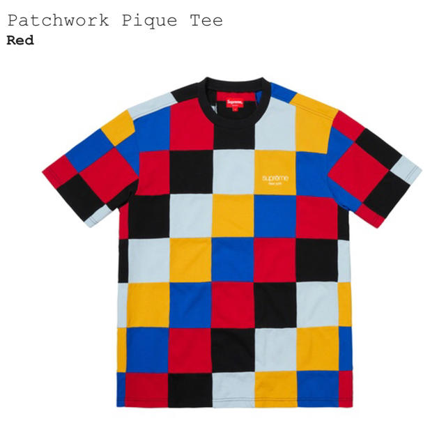 Supreme Patchwork Pique Tee Red L