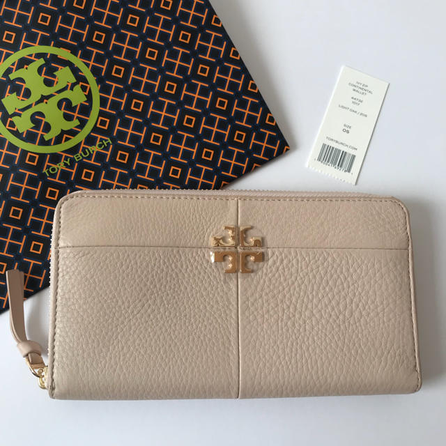 【新品未使用】Tory Burch トリーバーチ 長財布★ライトオーク