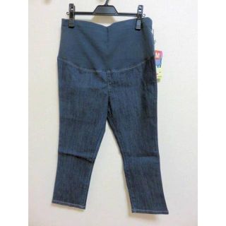 【マタニティ/スパッツパンツ】デニム/股下55 *マタニティM* 新品(マタニティタイツ/レギンス)