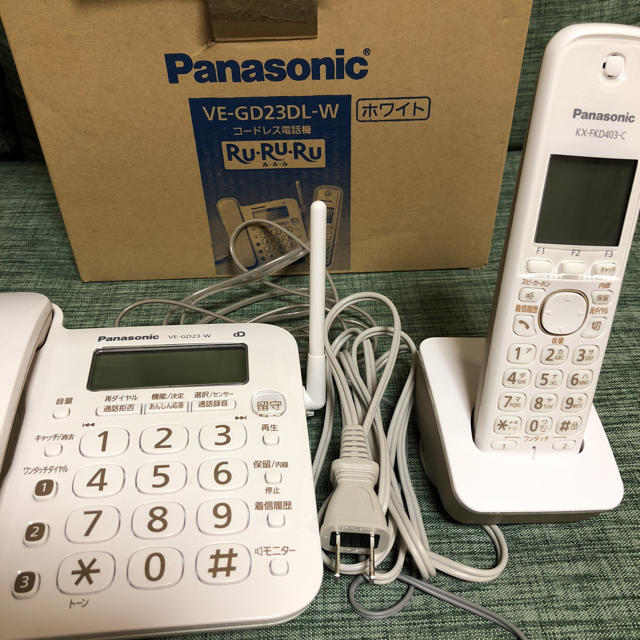 Panasonic(パナソニック)の値引き相談乗ります！パナソニックコードレス電話 スマホ/家電/カメラの生活家電(その他)の商品写真