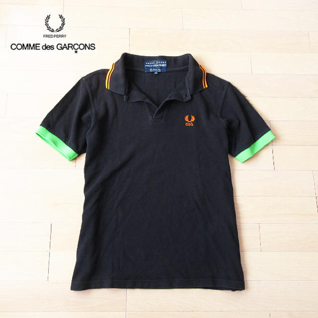 COMME des GARCONS(コムデギャルソン)のフレッドペリー×ギャルソン メンズ コラボ半袖ポロシャツ メンズのトップス(ポロシャツ)の商品写真