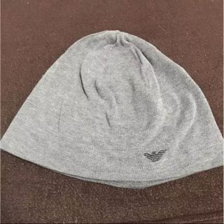 エンポリオアルマーニ(Emporio Armani)のアルマーニ 帽子 ニット帽 グレー(ニット帽/ビーニー)