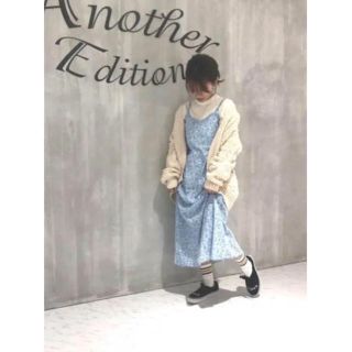 アナザーエディション(ANOTHER EDITION)のローズプリントワンピース❤︎(ロングワンピース/マキシワンピース)