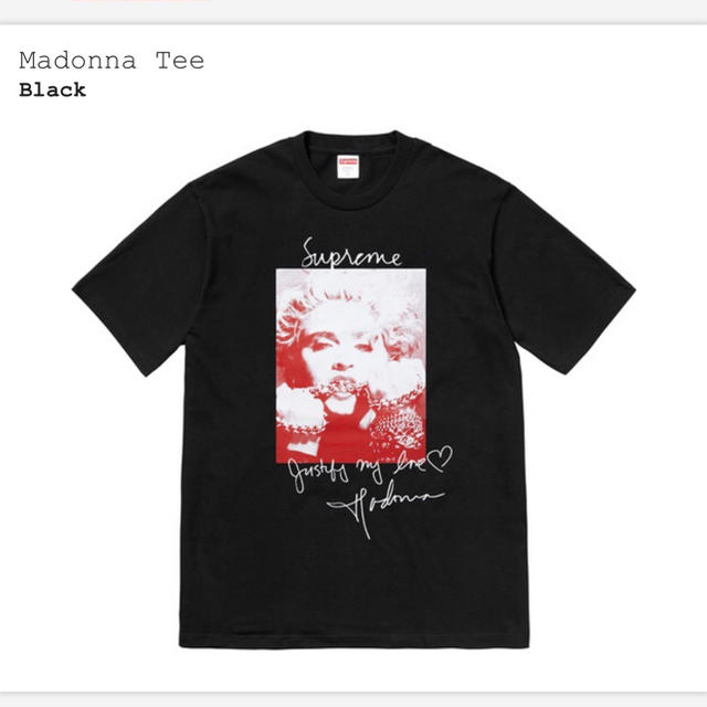 Sサイズ  黒 Supreme マドンナ Tシャツ