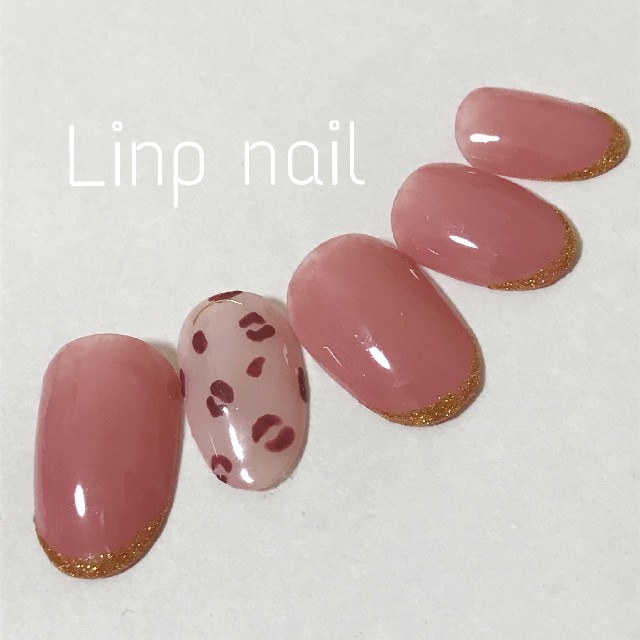 秋 ピンク レオパード ネイルチップの通販 By Linp Nail ラクマ