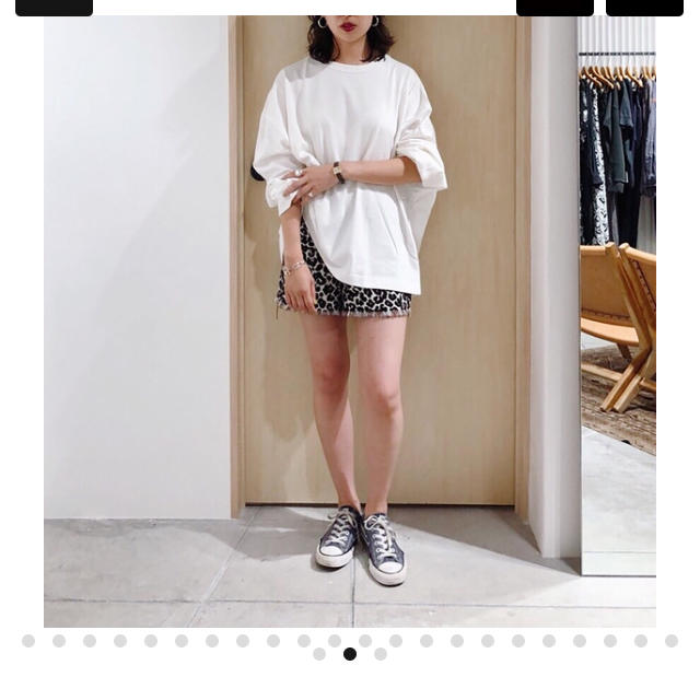 Todayful boyfriend long Tee ホワイト