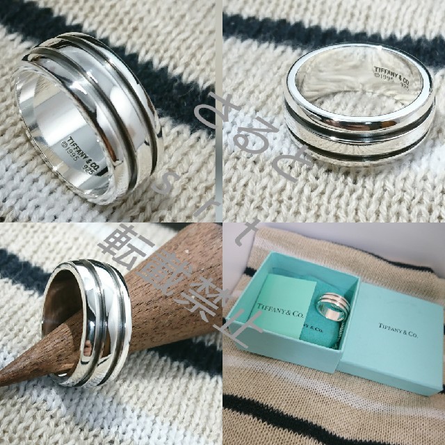 Tiffany & Co.(ティファニー)の希少サイズ 超美品 ティファニーリング アトラス グルーブド リング 正規品 メンズのアクセサリー(リング(指輪))の商品写真