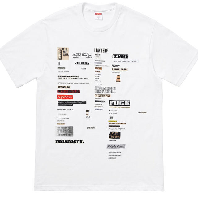 supreme Cutouts Tee ホワイト M