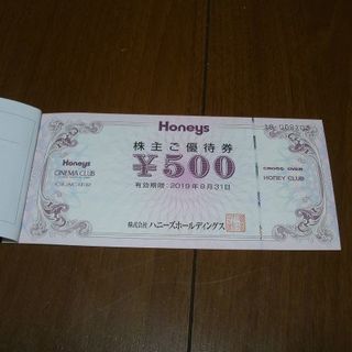 ハニーズ(HONEYS)のHoneys株主優待券(500円)(ショッピング)