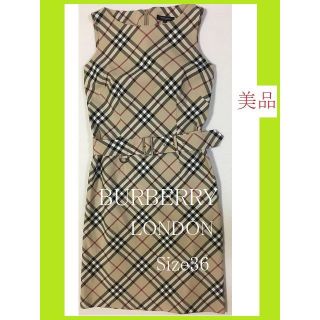 バーバリー(BURBERRY)のBURBERRY   LONDON バーバリーのワンピース　　サイズ３６(ひざ丈ワンピース)