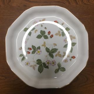 ウェッジウッド(WEDGWOOD)のウェッジウッド ワイルド ストロベリー オクタゴナルディッシュ L(食器)