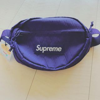 シュプリーム(Supreme)の18aw supreme waist bag 希少パープル 紫(ウエストポーチ)