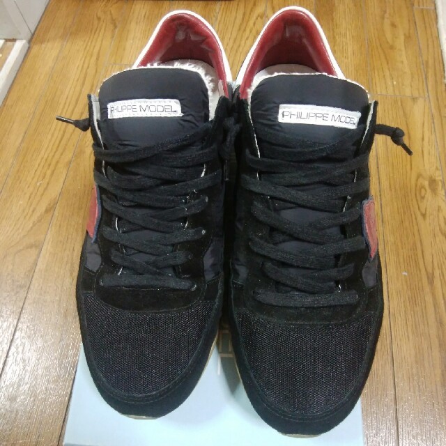 PHILIPPE MODEL(フィリップモデル)のフィリップモデル PHILIPPE MODEL TROPEZ BLACK/RED メンズの靴/シューズ(スニーカー)の商品写真