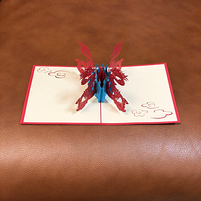 【新品】グリーティングカード(Dragon) ハンドメイドの文具/ステーショナリー(カード/レター/ラッピング)の商品写真