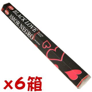 送料込!!【470】HEM ブラック ラブ 6箱セット(お香/香炉)