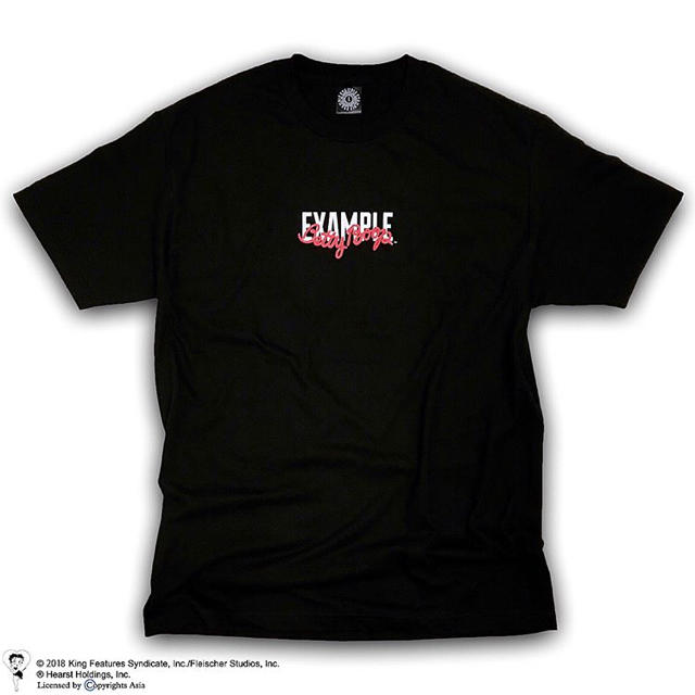 EXAMPLE BETTY BOOP FONT TEE Mサイズ