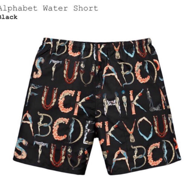 大好評ですsupreme alphabet water shorts