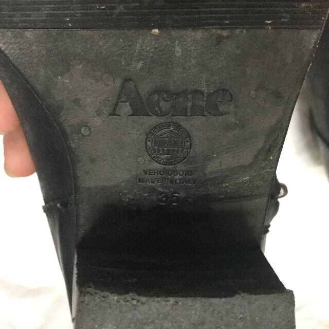 ACNE(アクネ)のアクネ ブーツ ショート ブーティー サイドジップ 黒 ブラック イタリア製 レディースの靴/シューズ(ブーツ)の商品写真