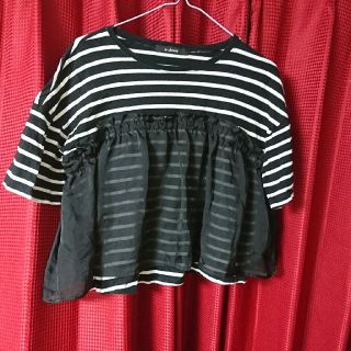 ダブルクローゼット(w closet)のw closet ボーダーＴシャツ(Tシャツ(半袖/袖なし))