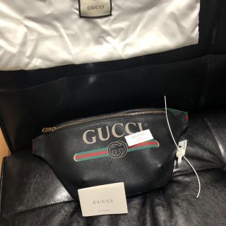 グッチ(Gucci)の【値下げ不可】GUCCI ヴィンテージ ロゴ ボディレザーバッグ(ボディーバッグ)