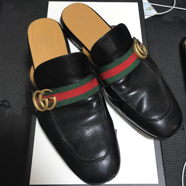 Gucci(グッチ)のgucci レザースリッパ メンズの靴/シューズ(サンダル)の商品写真