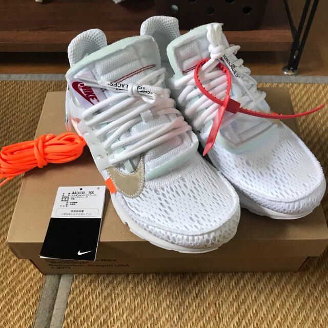 高質で安価 OFF-WHITE - NIKExOFF WHITE AIR PRESTO スニーカー 高質で安価 OFF-WHITE - NIKExOFF WHITE AIR PRESTO スニーカー