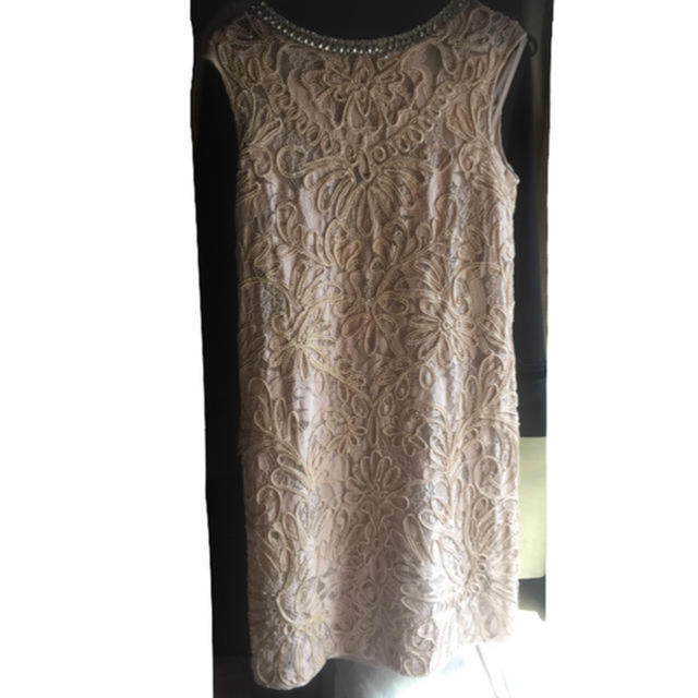 GRACE CONTINENTAL(グレースコンチネンタル)のコードレース刺繍ドレス レディースのフォーマル/ドレス(ミディアムドレス)の商品写真