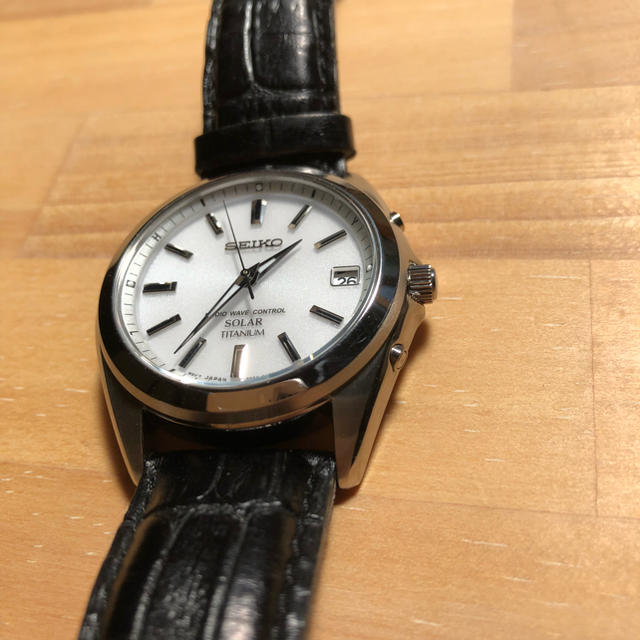 Seiko Sbtm213 電波ソーラーチタン 21年1月まで保障付き 革ベルト付きの通販 By もち米屋 セイコーならラクマ