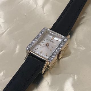 ジャガールクルト(Jaeger-LeCoultre)の(Ryo&Sho様)レクルト レディース アンティーク時計 14K ダイヤベゼル(腕時計)