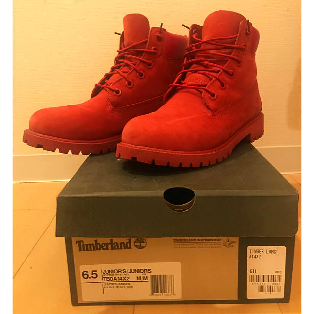 Timberland(ティンバーランド)の☆最終値下げ☆Timberland(all red)☆ レディースの靴/シューズ(ブーツ)の商品写真