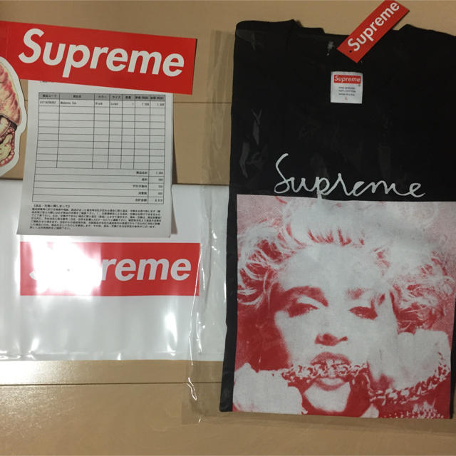 即納 シュプリーム supreme マドンナ madonna T 黒 L 即納 シュプリーム supreme マドンナ madonna T 黒 L