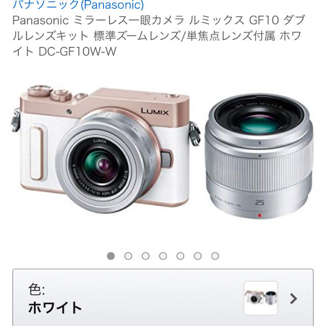 オリジナル Panasonic ミラーレス一眼 DC-GF10W ミラーレス一眼
