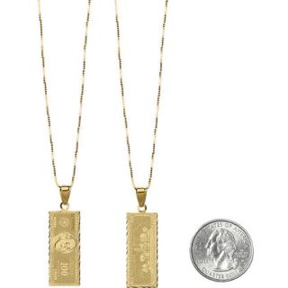 シュプリーム(Supreme)のsupreme 100dollar bill 14k gold  pendant(ネックレス)