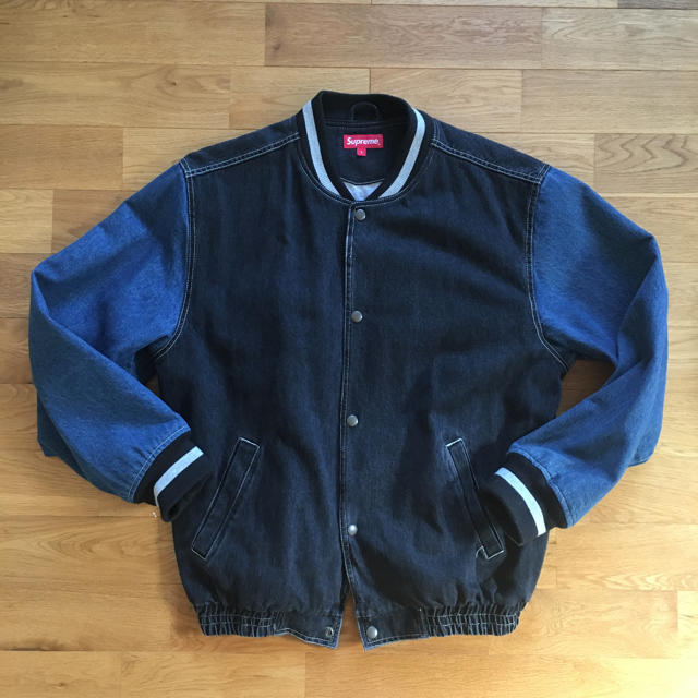 18S/S Supreme Denim Varsity Jacket
