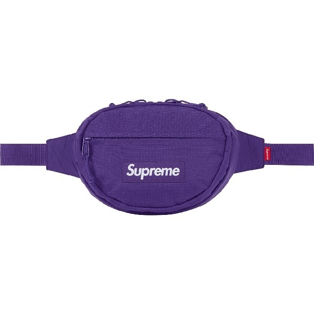 Supreme waist bag BLACK ウエストバッグ パープル 紫