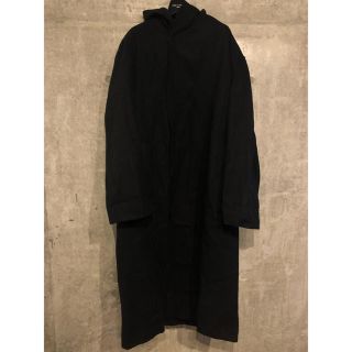 ヨウジヤマモト(Yohji Yamamoto)の■ヨウジオム ウール混フードロングコート 【226】 (モッズコート)