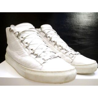 バレンシアガ(Balenciaga)の美品◆BALENCIAGA バレンシアガ ARENA ハイカット スニーカー 白(スニーカー)