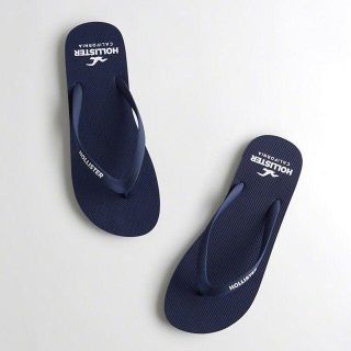 ホリスター(Hollister)の★新品★ホリスター★ビーチサンダル (Navy/S 9/10)(ビーチサンダル)