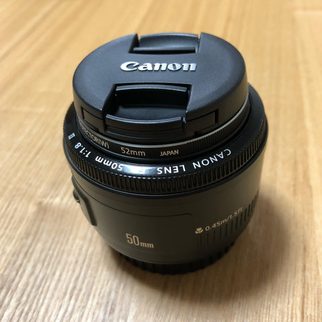 スマホ/家電/カメラCanon単焦点レンズ EF 50mm 1:1.8 II