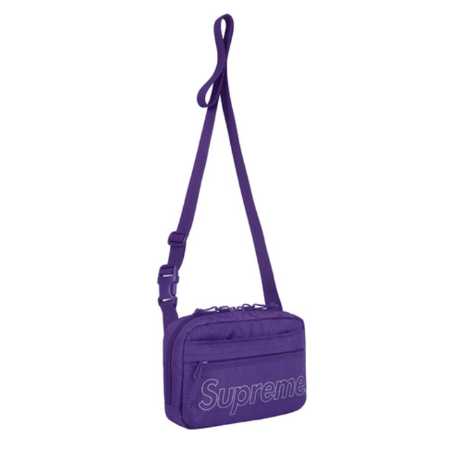 送料無料 Supreme Shoulder Bag 紫 18FW