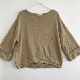 ジーユー(GU)のトップス 秋◇大きいサイズ XL GU ベージュ◇(カットソー(長袖/七分))